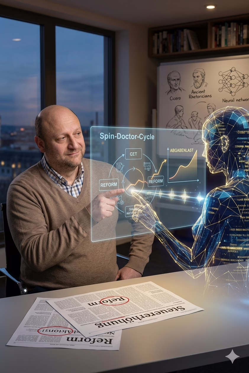 Künstliche Intelligenz erklärt: Warum Politiker anders sprechen, als sie handeln.